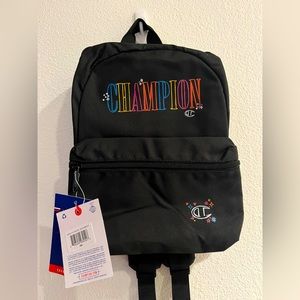 Champion | Black Multicolor Varsity Mini Backpack